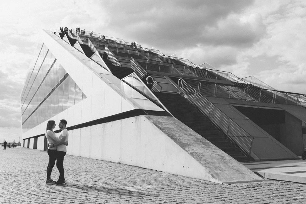 Paarshooting am Dockland an der Elbe in Hamburg